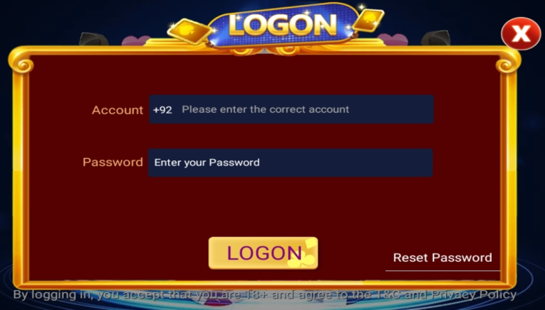 recover password on 3 card bingo